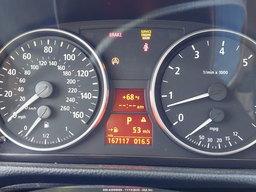 2007 BMW 328I VIN: WBAVA33587PV64201 Lot: 43595089