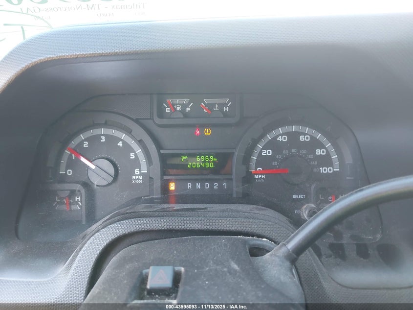 2013 Ford E-150 Commercial VIN: 1FTNE1EW3DDA98708 Lot: 43595093