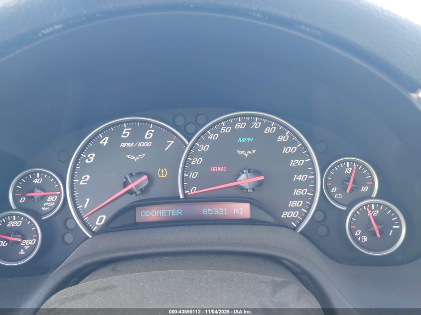 2005 Chevrolet Corvette VIN: 1G1YY24U555122571 Lot: 43595112