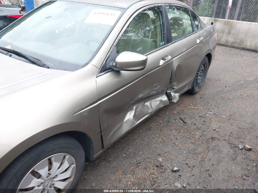 2009 Honda Accord 2.4 Lx VIN: 1HGCP25369A161632 Lot: 43595135