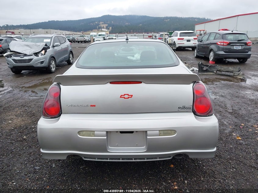 2005 Chevrolet Monte Carlo Supercharged Ss VIN: 2G1WZ151559172568 Lot: 43595169