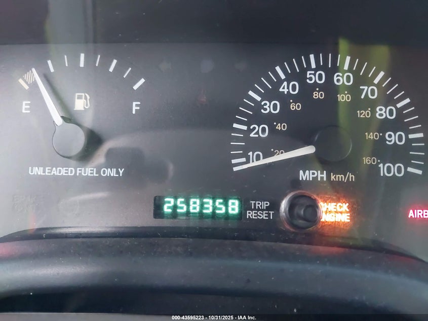 1998 Jeep Cherokee Se VIN: 1J4FT27S4WL164051 Lot: 43595223