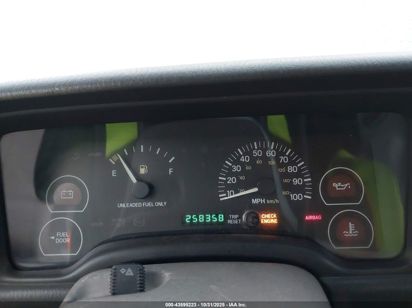 1998 Jeep Cherokee Se VIN: 1J4FT27S4WL164051 Lot: 43595223