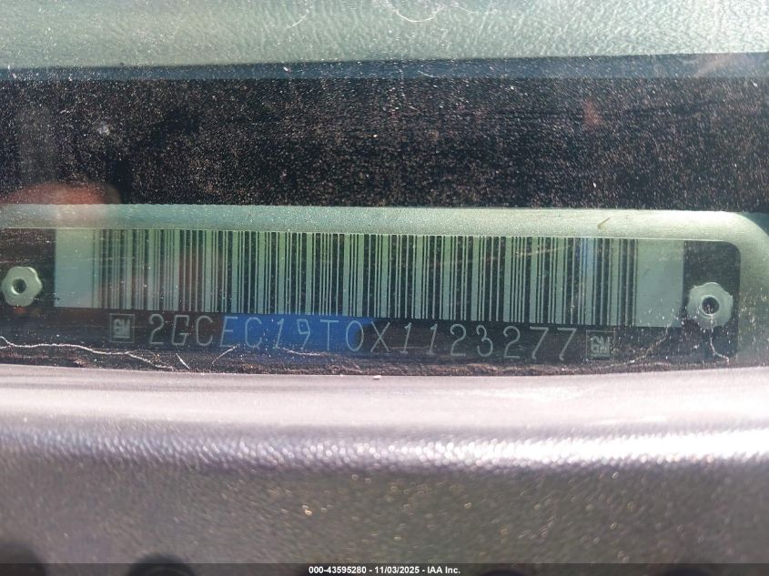1999 Chevrolet Silverado 1500 Ls VIN: 2GCEC19T0X1123277 Lot: 43595280