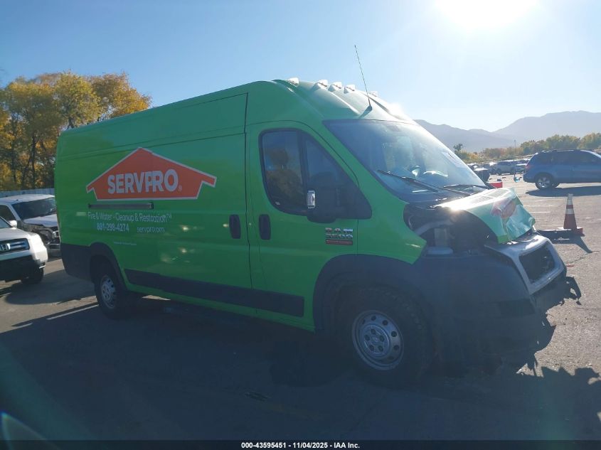 2019 Ram Promaster 3500 Cargo Van High Roof 159 Wb Ext VIN: 3C6URVJG0KE558867 Lot: 43595451