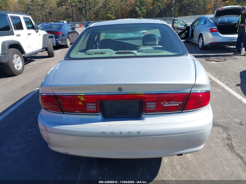 2002 Buick Century Custom VIN: 2G4WS52J221194458 Lot: 43595510