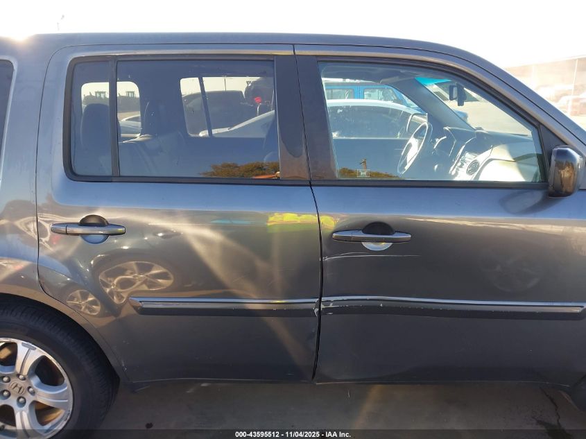 2012 Honda Pilot Ex-L VIN: 5FNYF4H57CB061425 Lot: 43595512