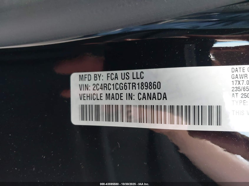 2C4RC1CG6TR189860 2026 CHRYSLER VOYAGER photo no. 5