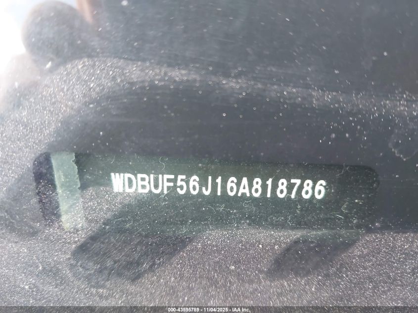 2006 Mercedes-Benz E 350 VIN: WDBUF56J16A818786 Lot: 43595789