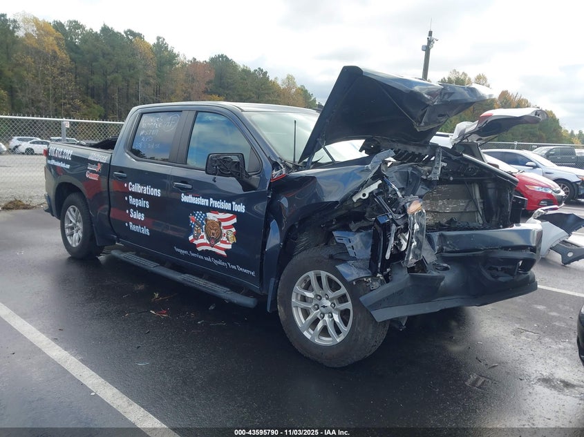 2021 CHEVROLET SILVERADO 1500 4WD  SHORT BED RST - 1GCUYEED1MZ193344