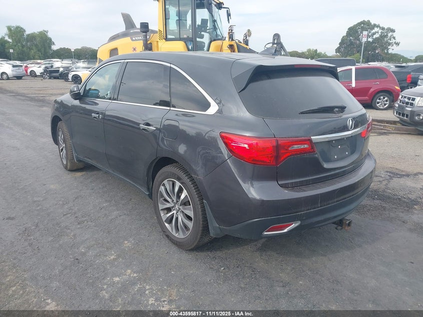 Vin: 5fryd4h48gb051908, lot: 44090914, acura mdx technology   acurawatch plus packages/technology package 20163