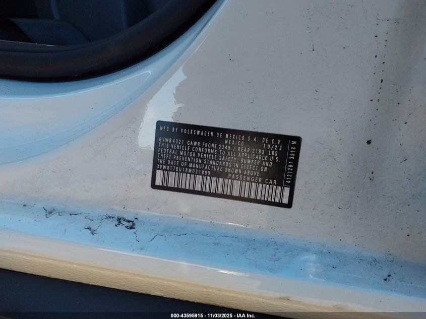 2024 VOLKSWAGEN JETTA GLI 40TH ANNIVERSARY EDITION 3VW8T7BU1RM021899