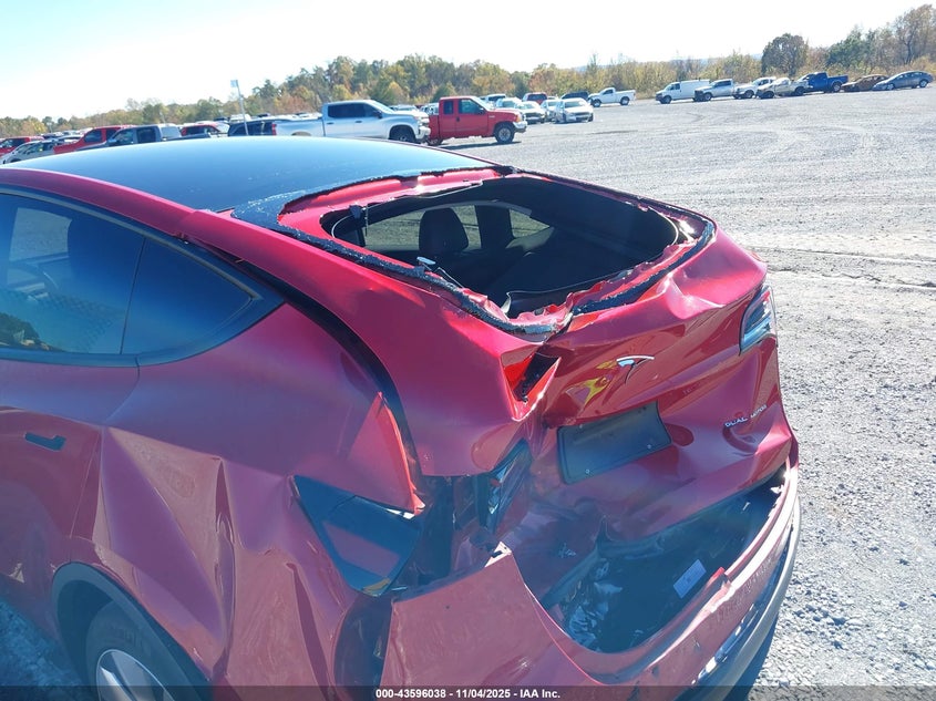 2023 Tesla Model Y Awd/Long Range Dual Motor All-Wheel Drive VIN: 7SAYGDEE7PA102918 Lot: 43596038