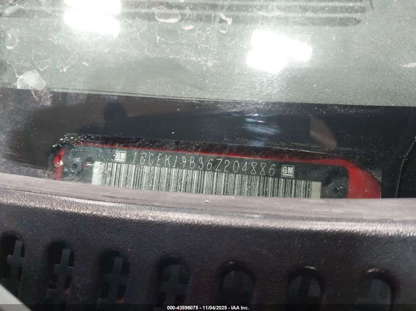 2006 Chevrolet Silverado 1500 Ls VIN: 1GCEK19B36Z204886 Lot: 43596075