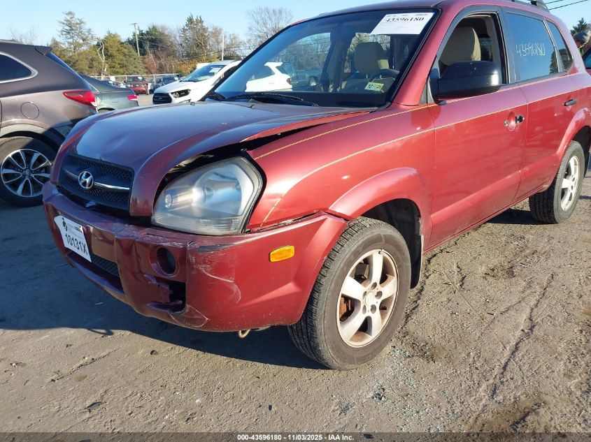 2007 Hyundai Tucson Gls VIN: KM8JM12B17U522650 Lot: 43596180