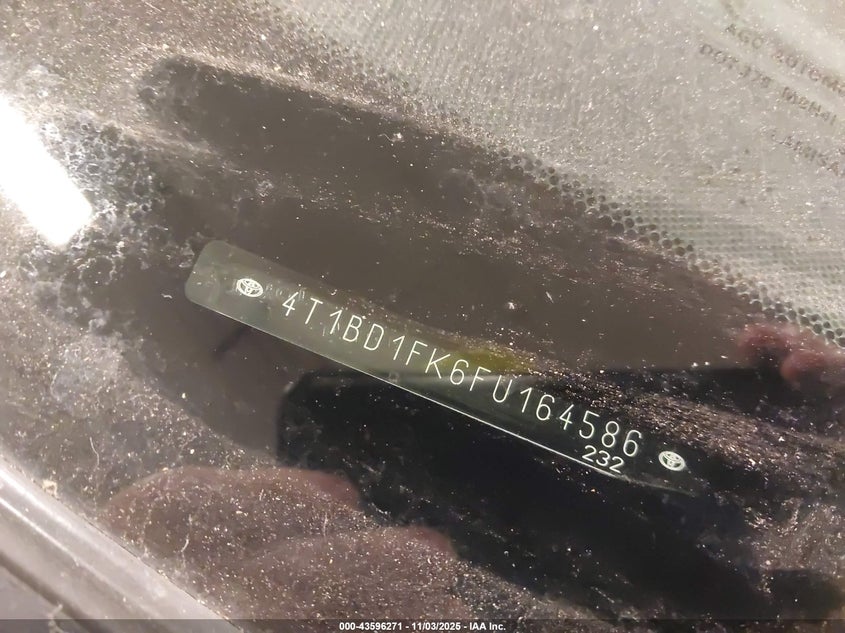 2015 TOYOTA CAMRY HYBRID XLE - 4T1BD1FK6FU164586