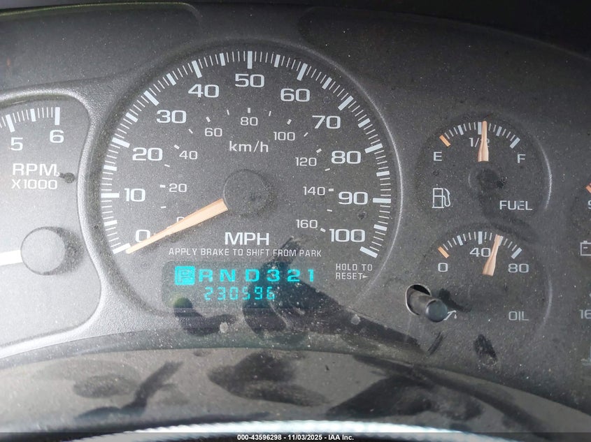 2002 Chevrolet Tahoe Lt VIN: 1GNEK13Z72J321120 Lot: 43596298