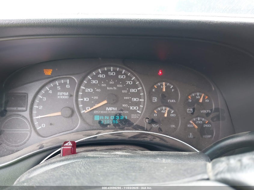 2002 Chevrolet Tahoe Lt VIN: 1GNEK13Z72J321120 Lot: 43596298