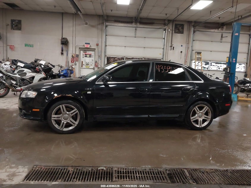 2008 Audi A4 2.0T VIN: WAUDF78E98A045627 Lot: 43596326