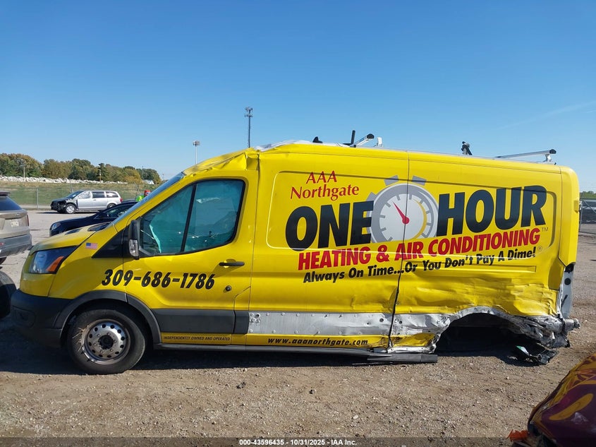 2023 Ford Transit T-250 VIN: 1FTBR2C80PKA91202 Lot: 43596435