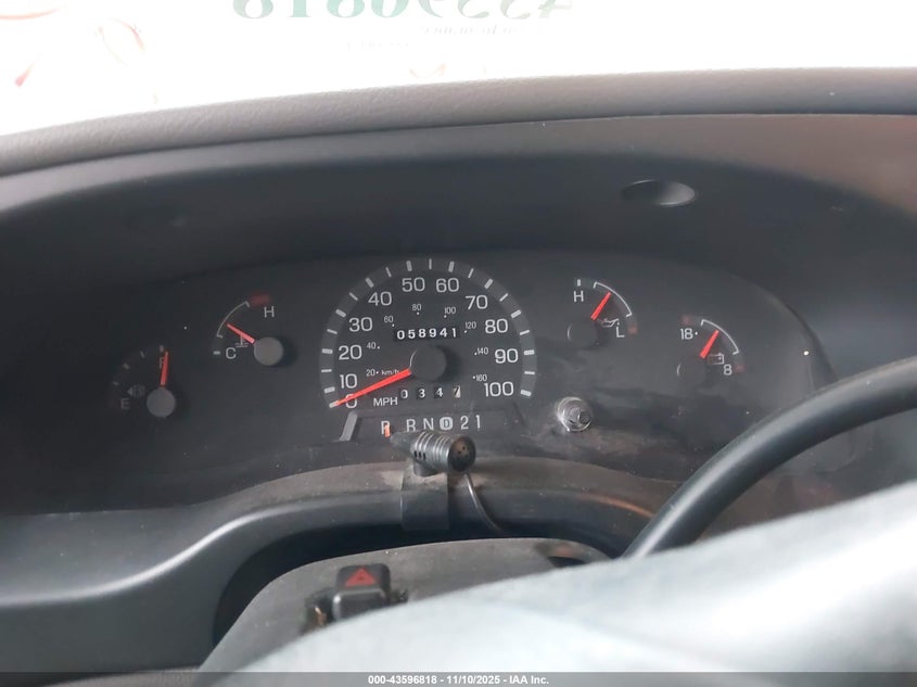 1999 Ford Econoline E350 Super Duty Ctwy V Rv VIN: 1FDWE30S2XHA00426 Lot: 43596818