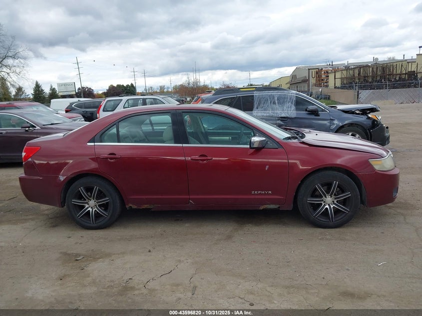 2006 Lincoln Zephyr VIN: 3LNHM26176R643016 Lot: 43596820