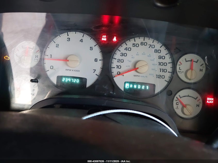 2003 Dodge Ram 2500 Slt/Laramie/St VIN: 3D7KA28D03G782427 Lot: 43597026