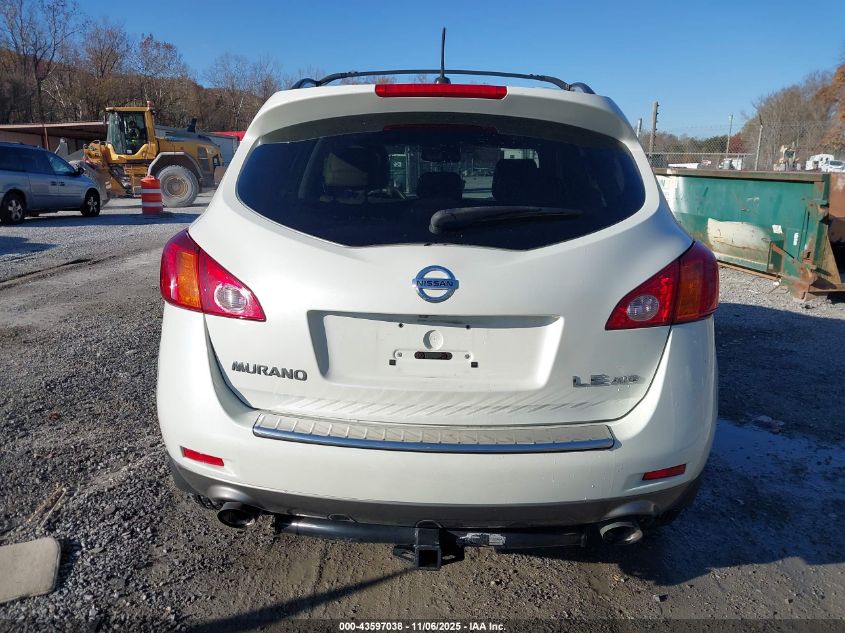 2009 Nissan Murano Le VIN: JN8AZ18W79W129327 Lot: 43597038