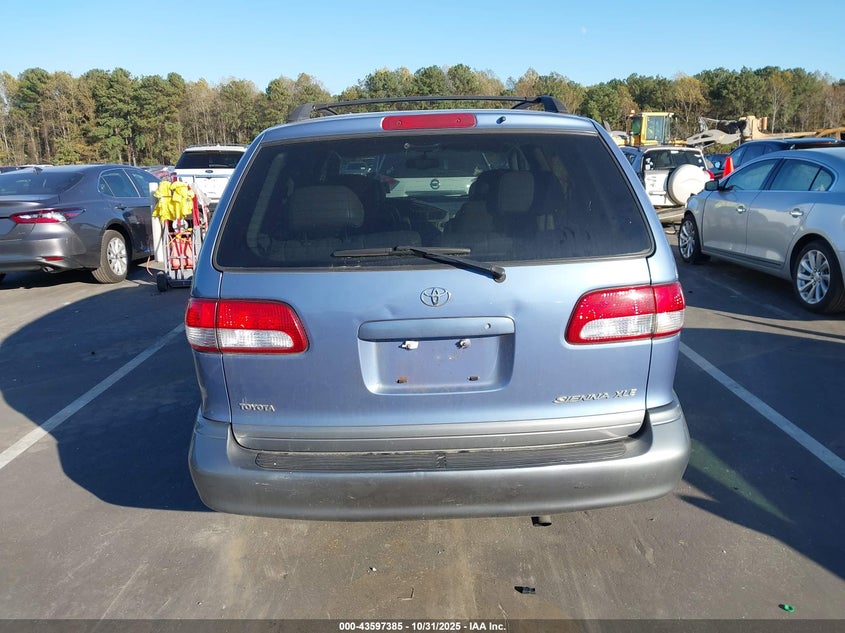 2002 Toyota Sienna Xle VIN: 4T3ZF13C72U490517 Lot: 43597385