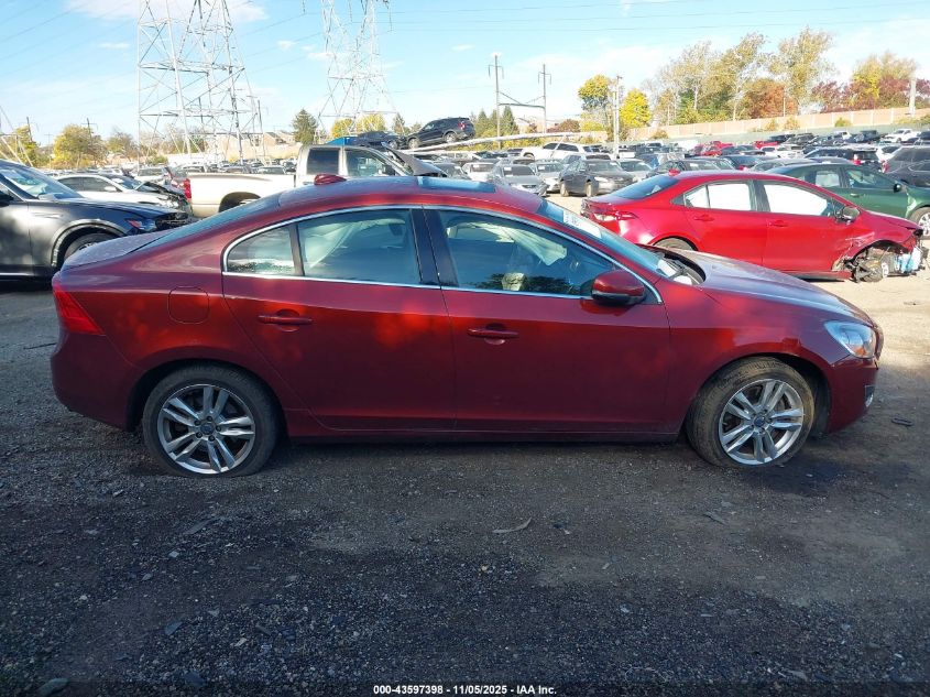 2012 Volvo S60 T6 VIN: YV1902FH4C2077263 Lot: 43597398