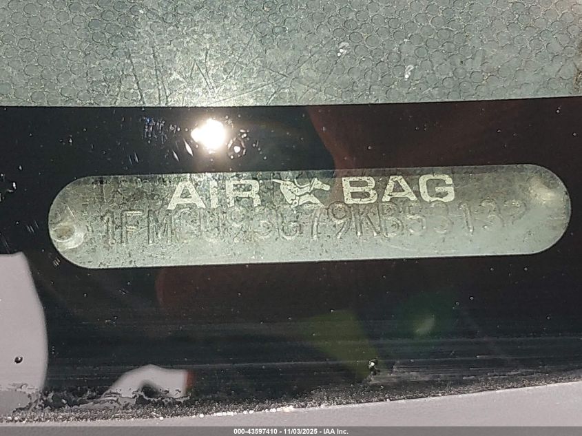 2009 Ford Escape Xlt VIN: 1FMCU93G79KB53132 Lot: 43597410