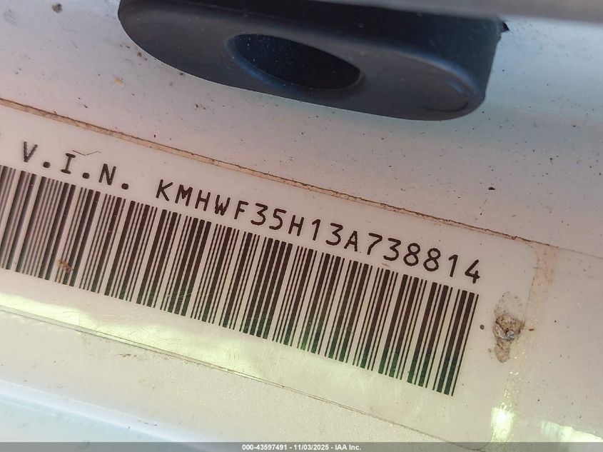 2003 Hyundai Sonata Gls/Lx VIN: KMHWF35H13A738814 Lot: 43597491