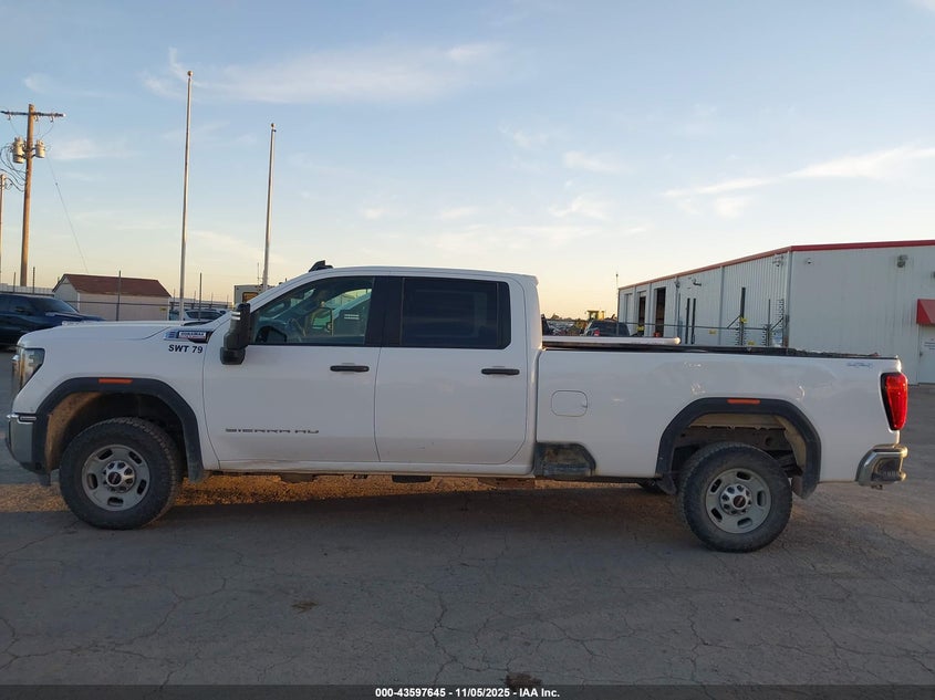 2024 GMC Sierra 2500Hd 4Wd Long Bed Pro VIN: 1GT49LEY0RF178413 Lot: 43597645