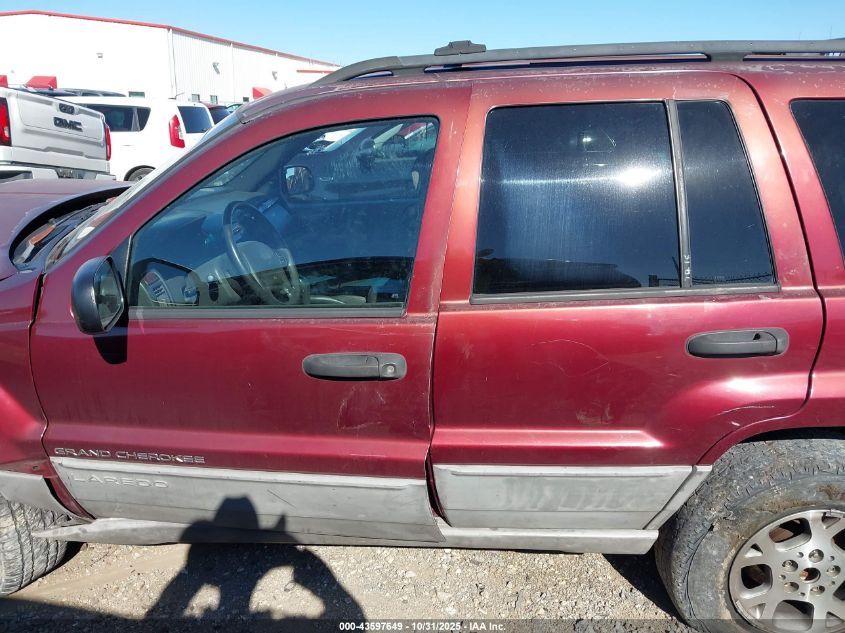 2000 Jeep Grand Cherokee Laredo VIN: 1J4G248S4YC145777 Lot: 43597649