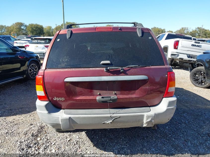 2000 Jeep Grand Cherokee Laredo VIN: 1J4G248S4YC145777 Lot: 43597649