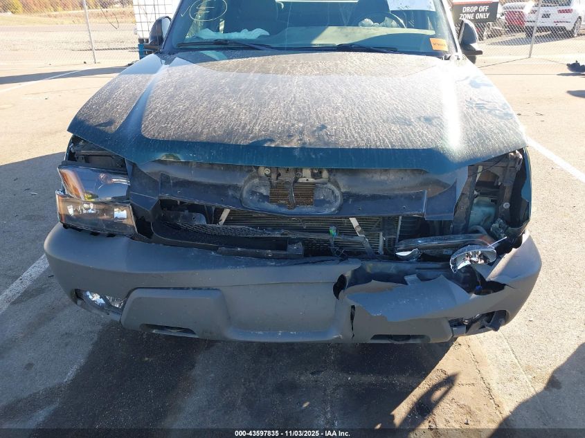 2002 Chevrolet Avalanche 1500 VIN: 3GNEC13T02G350288 Lot: 43597835