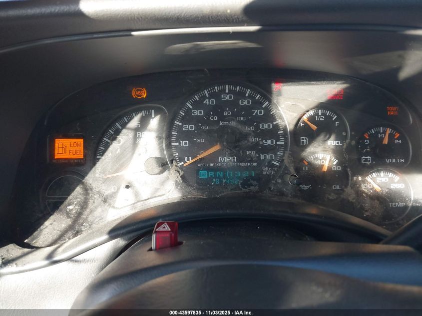 2002 Chevrolet Avalanche 1500 VIN: 3GNEC13T02G350288 Lot: 43597835