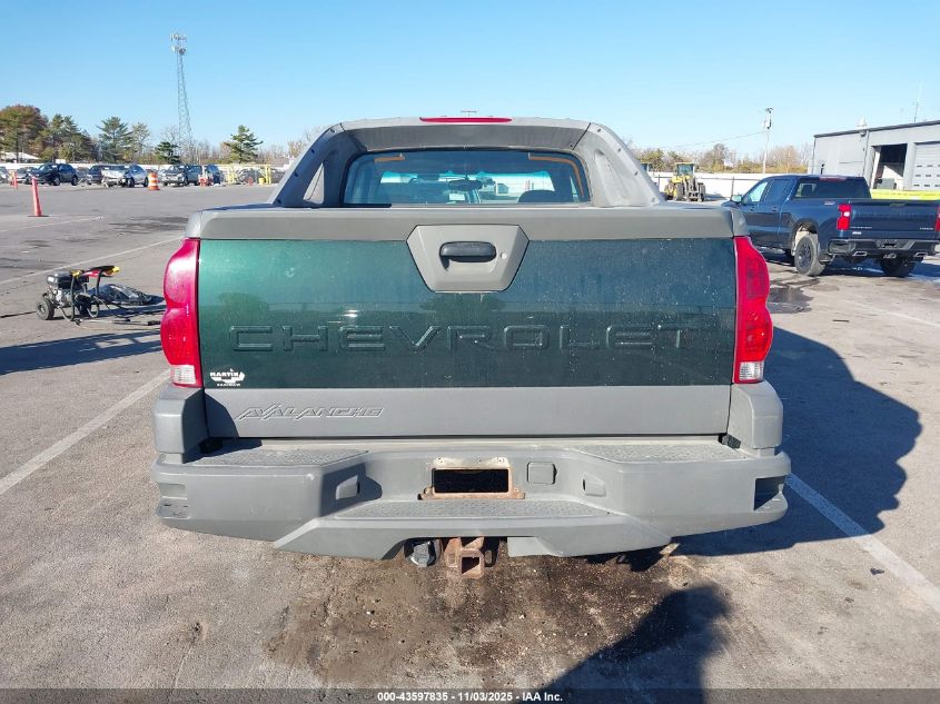 2002 Chevrolet Avalanche 1500 VIN: 3GNEC13T02G350288 Lot: 43597835
