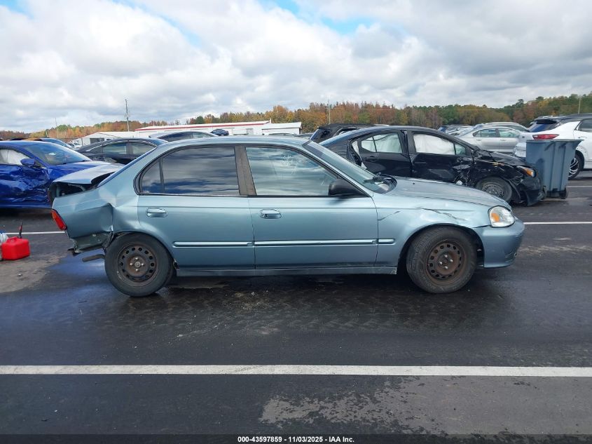 2000 Honda Civic Value Package VIN: 2HGEJ661XYH580663 Lot: 43597859