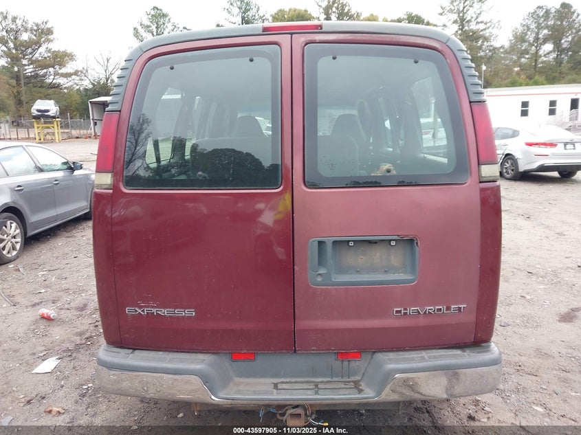 2002 Chevrolet Express VIN: 1GNFG15M621148116 Lot: 43597905
