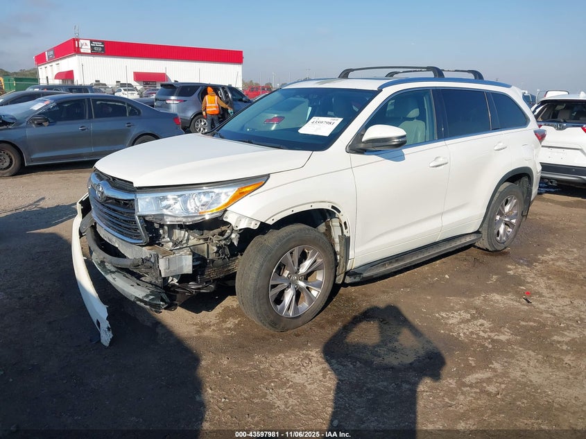2015 Toyota Highlander Xle V6 VIN: 5TDKKRFH9FS116579 Lot: 43597981