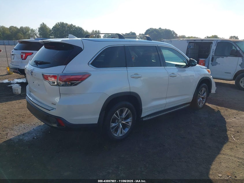 2015 Toyota Highlander Xle V6 VIN: 5TDKKRFH9FS116579 Lot: 43597981