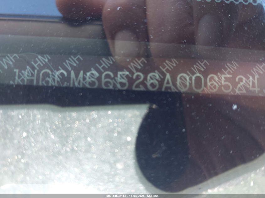 2006 Honda Accord 3.0 Ex VIN: 1HGCM66526A006524 Lot: 43598153