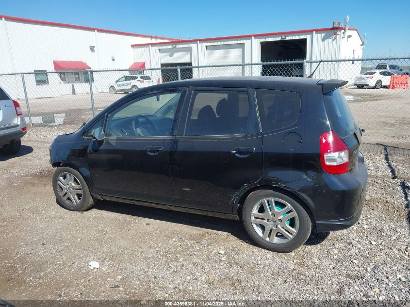 2008 Honda Fit Sport VIN: JHMGD38618S013822 Lot: 43598381