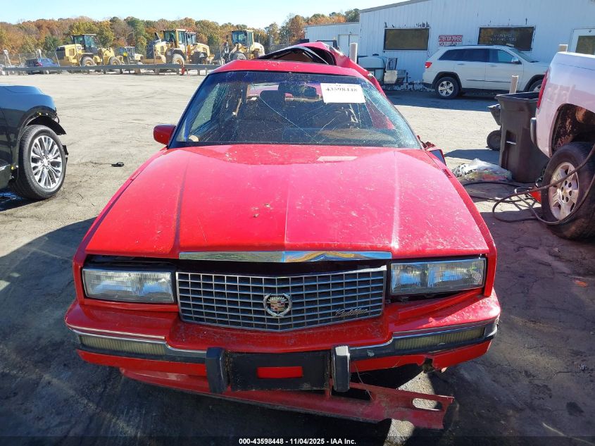 1991 Cadillac Eldorado VIN: 1G6EL13BXMU601028 Lot: 43598448