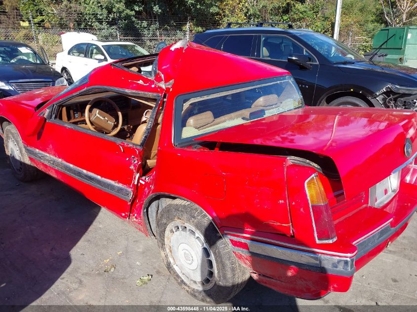 1991 Cadillac Eldorado VIN: 1G6EL13BXMU601028 Lot: 43598448