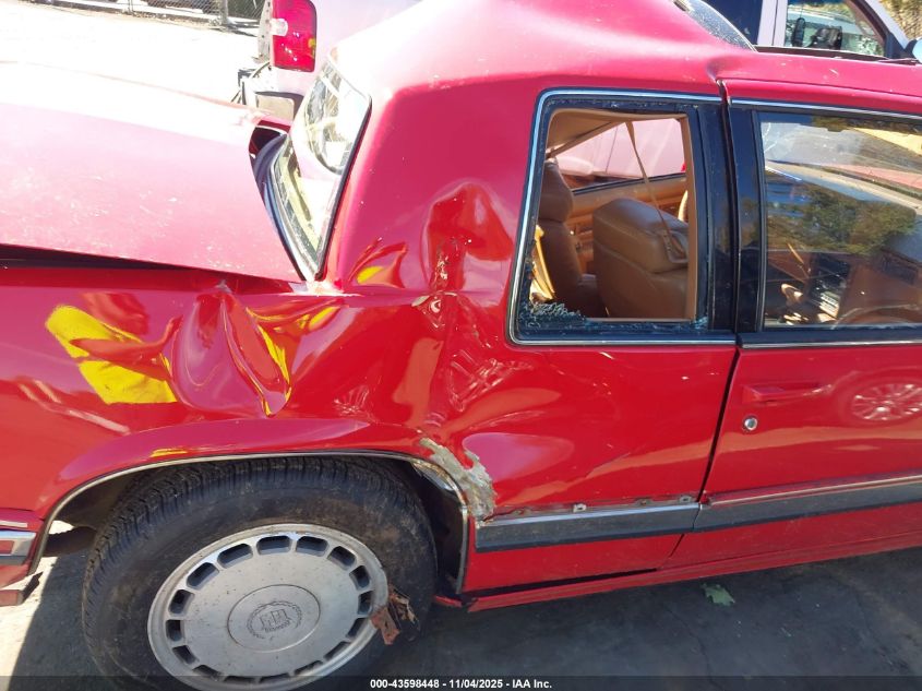 1991 Cadillac Eldorado VIN: 1G6EL13BXMU601028 Lot: 43598448