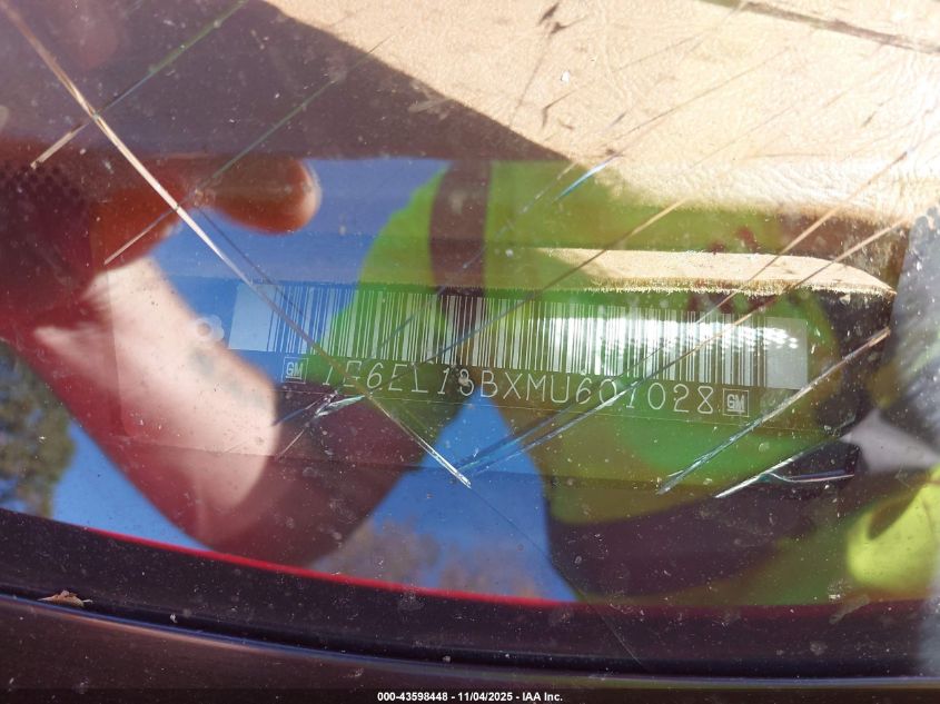 1991 Cadillac Eldorado VIN: 1G6EL13BXMU601028 Lot: 43598448