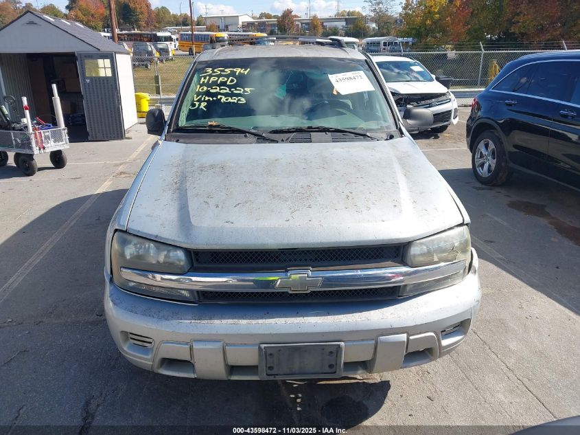 2007 Chevrolet Trailblazer Ls VIN: 1GNDS13SX72157023 Lot: 43598472