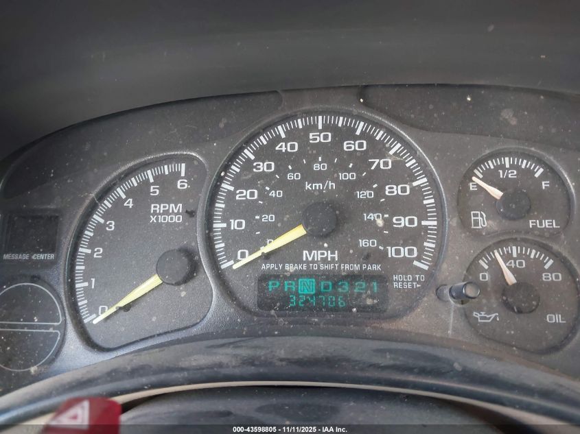 2001 Chevrolet Silverado 1500 Ls VIN: 1GCEK19T41E185841 Lot: 43598805